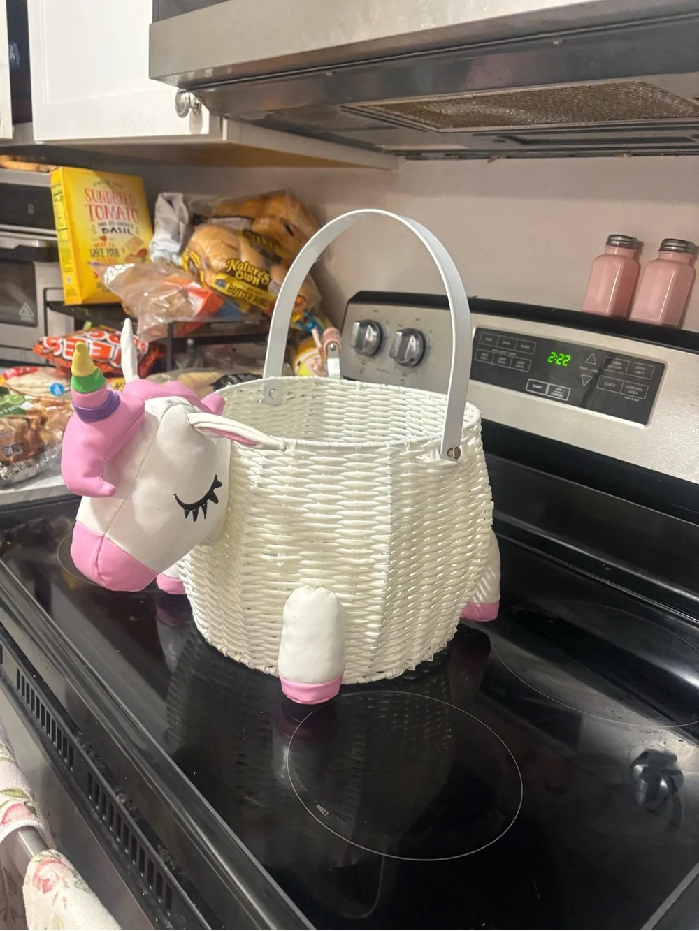 NWOT Beautiful Unicorn Baby Shower Gift Basket ONLY - New Baby Gift Basket,